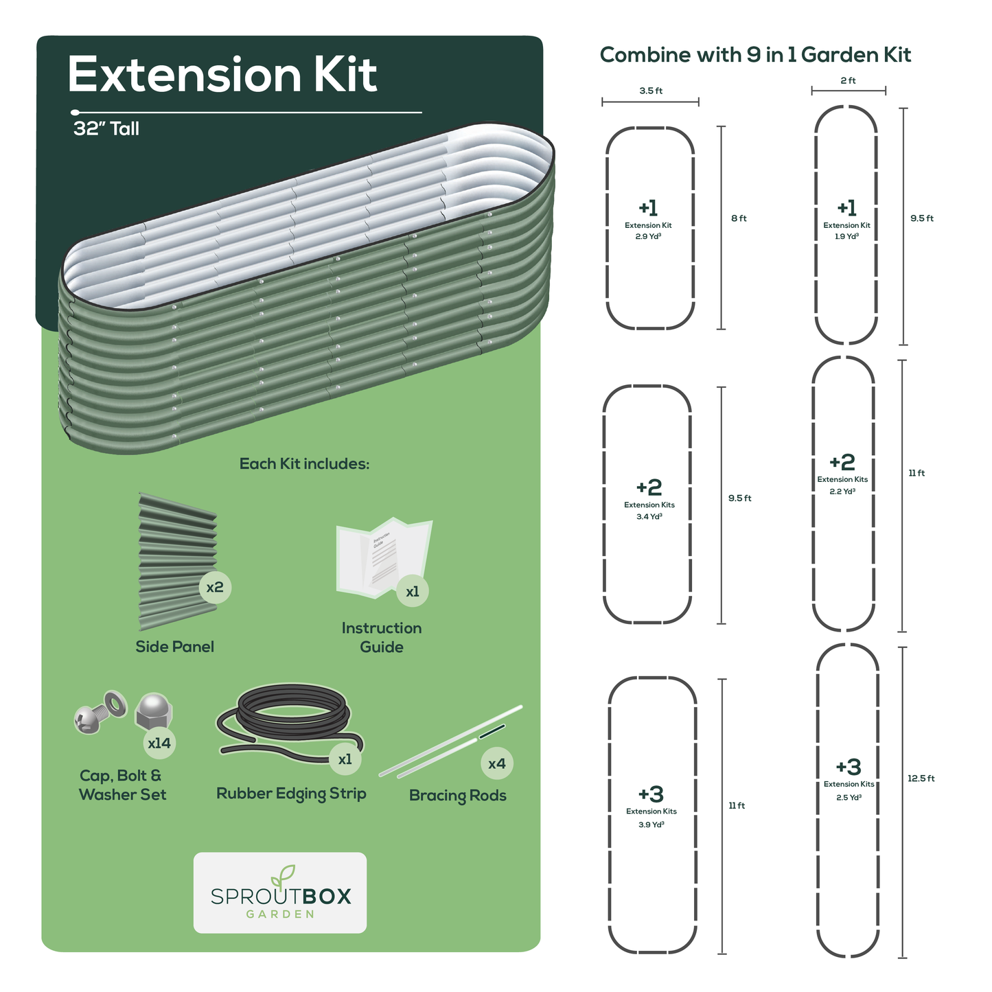 32" Tall Extension Kit