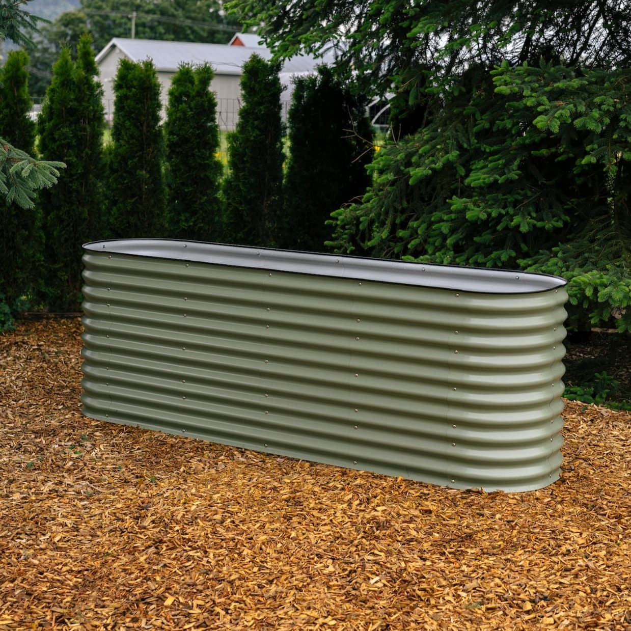 tall metal raised garden bed