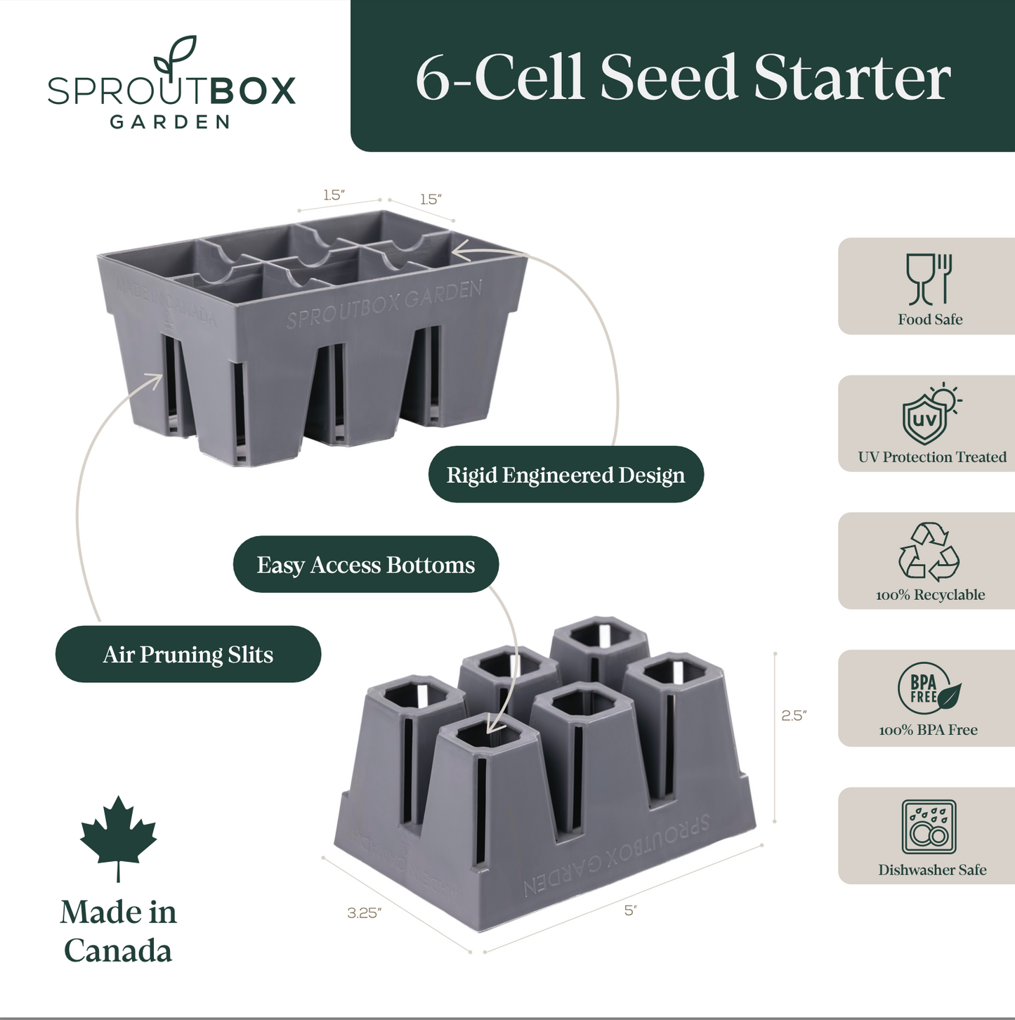 6-Cell Seed Starter Set