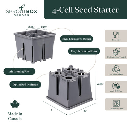 4-Cell Seed Starter Set