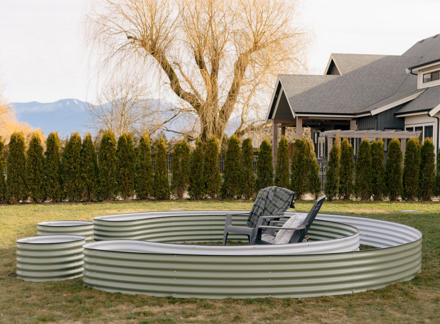 17" nest garden bed in a backyard in Canada