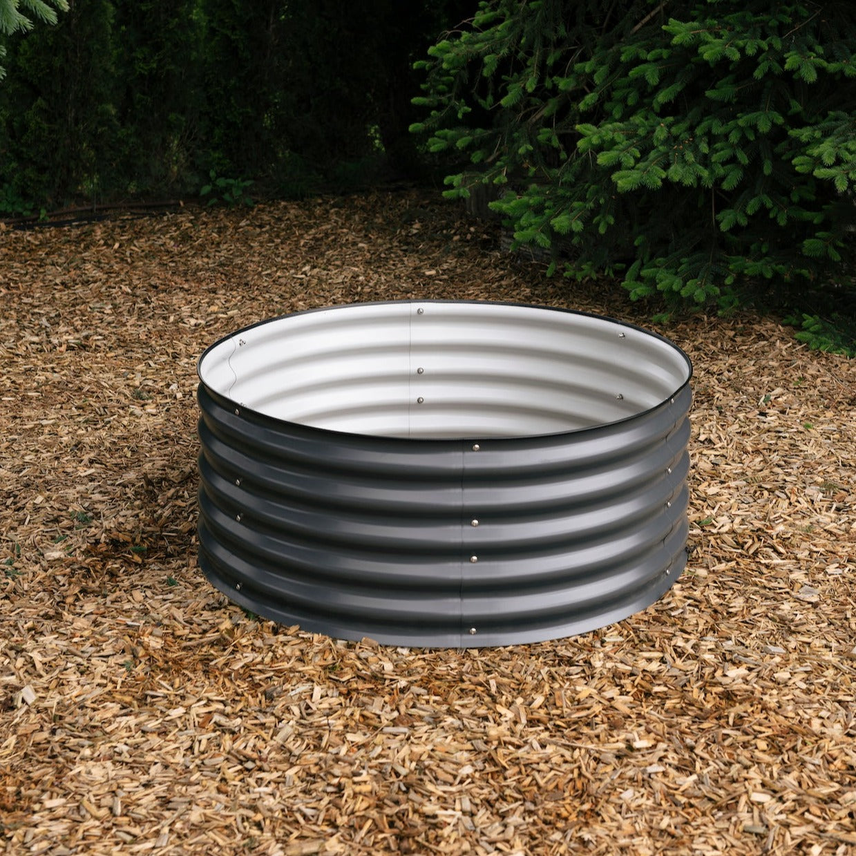 Tall Round raised garden bed 