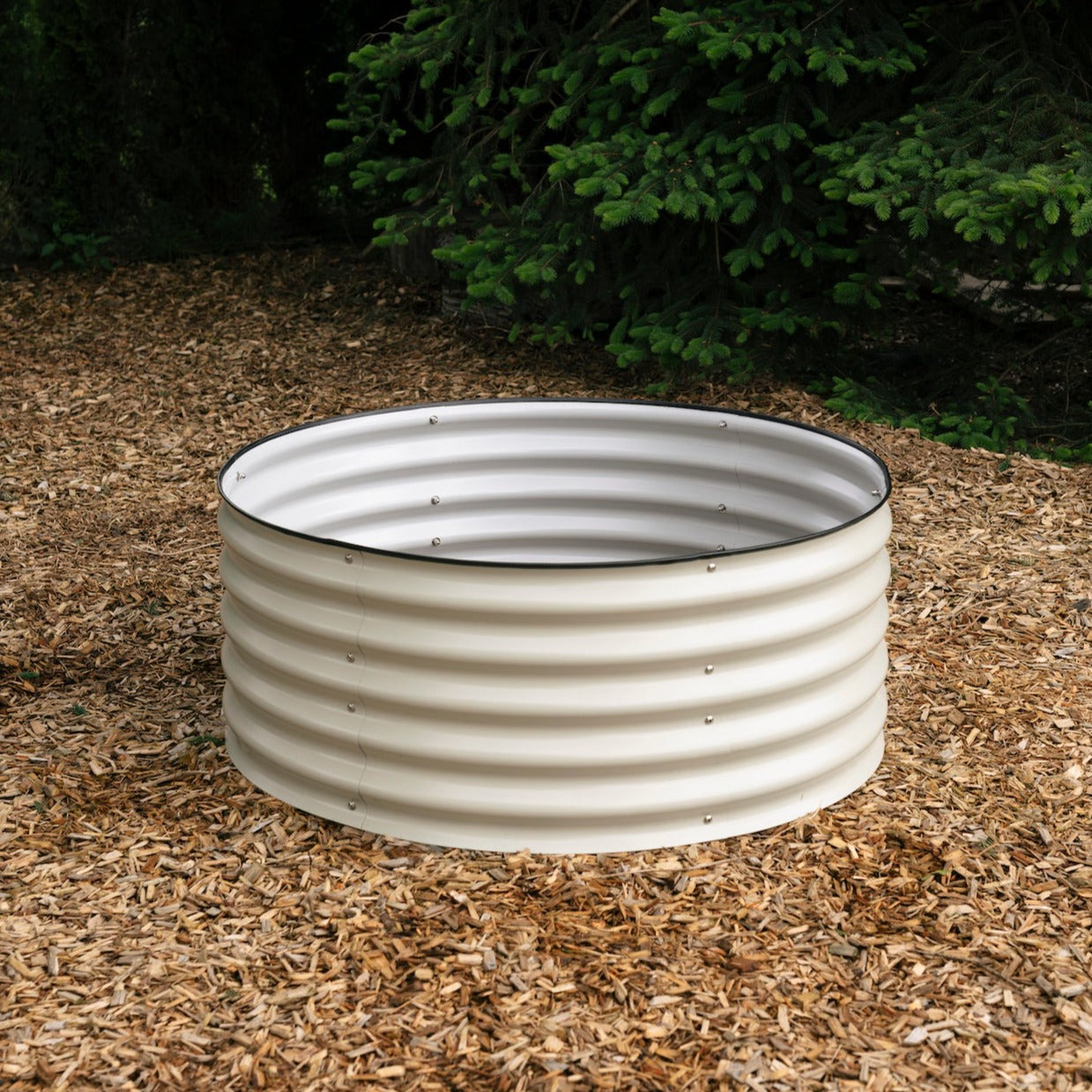 tall Round raised garden bed 