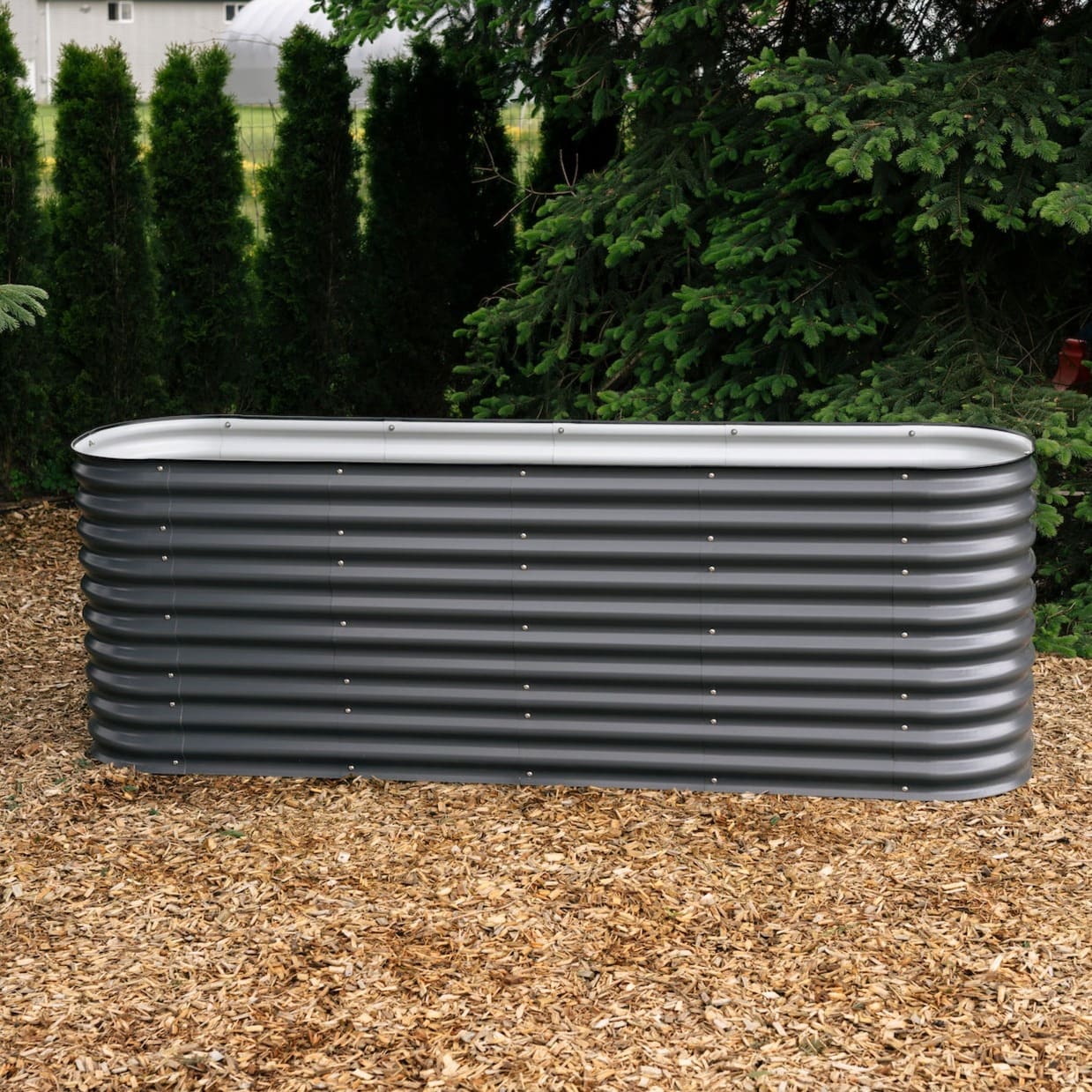 tall metal raised garden bed, 32" tall modular garden bed