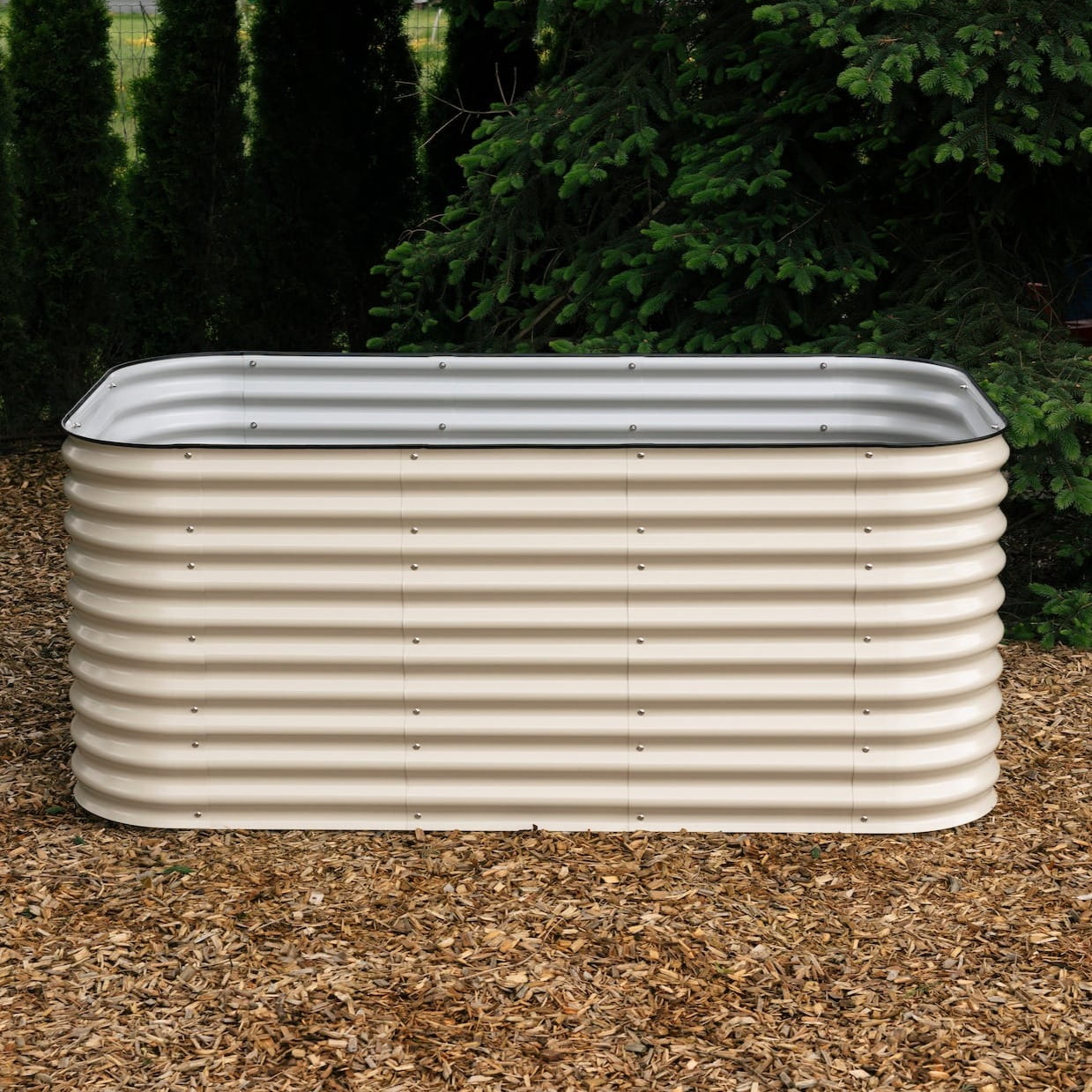 tall metal raised garden bed, 32" tall modular garden bed