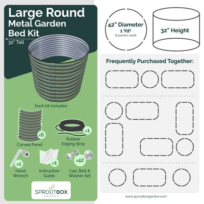 32" Tall Large Round