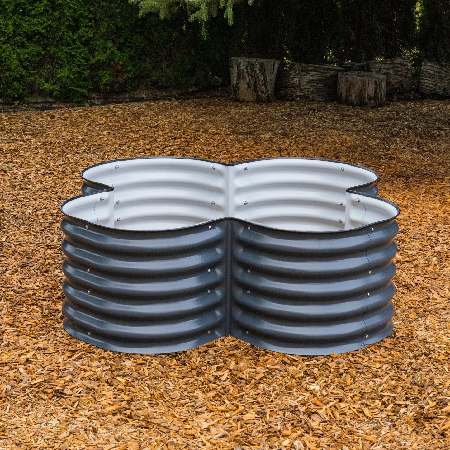 four leaf Clover garden bed 