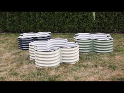 raised clover garden beds