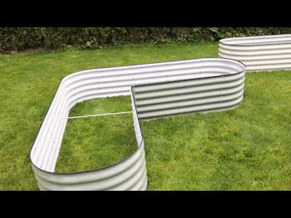 17” Tall L-Shape Metal Raised Garden Bed Kit - YouTube Video